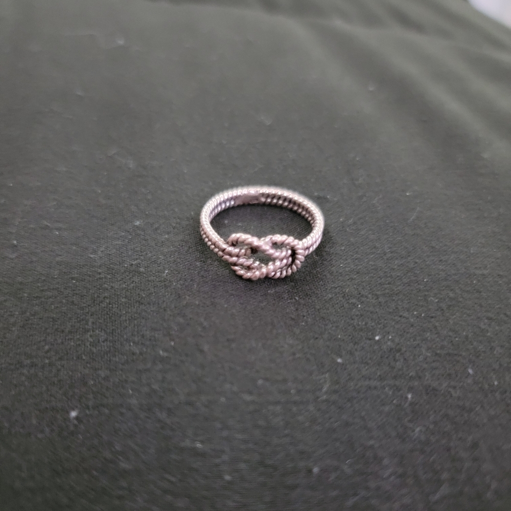 Silver Knot Ring - image 4